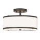 Park Ridge 2 Light 13 inch Bronze Semi-Flush Mount Ceiling Light