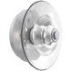 Atmosphere Cirrus LED Classic Silver Sconce/Flush Mount Ceiling Light in 3000K LED, Clear Granite, Medium