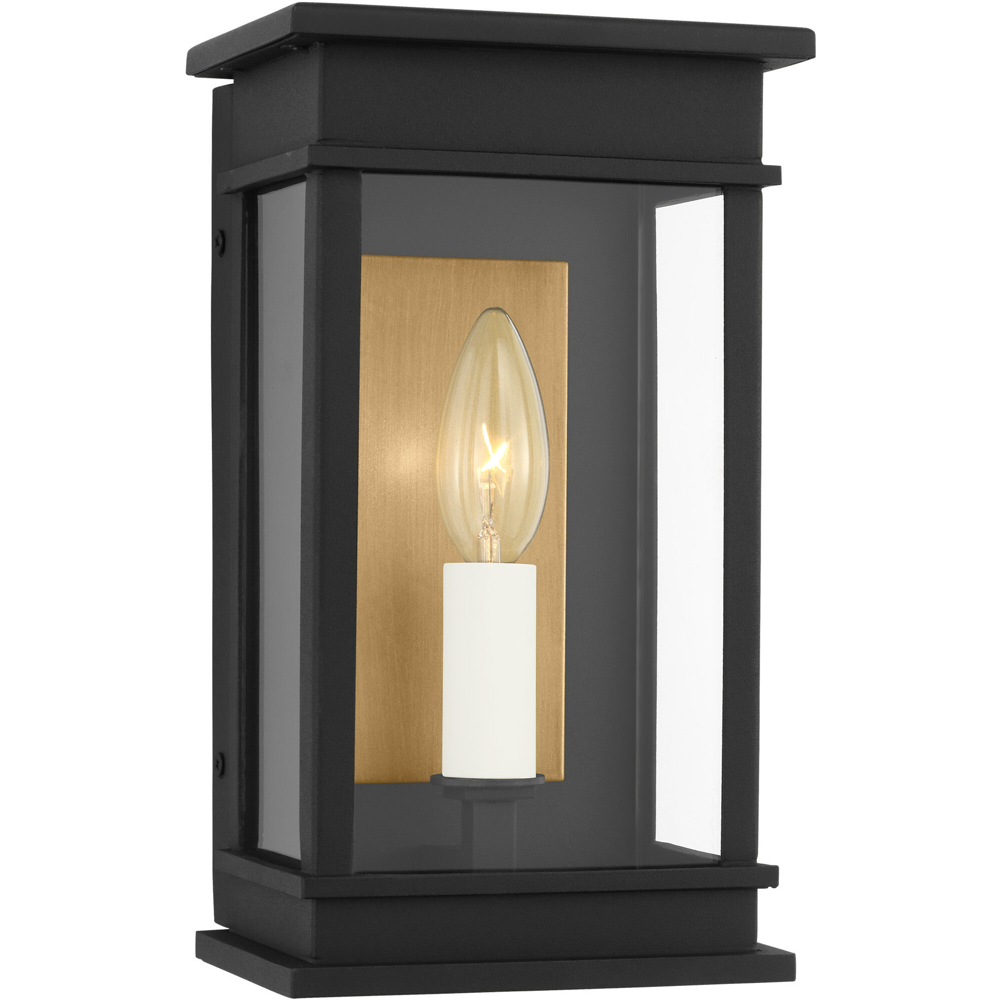 C&M by Chapman & Myers Cupertino 1 Light 15.5 inch Textured Black Outdoor Wall Lantern