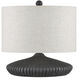 Mythmaker 17 inch 100 watt Black Granite Table Lamp Portable Light