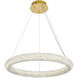 Bowen 1 Light 24 inch Satin Gold Chandelier Ceiling Light