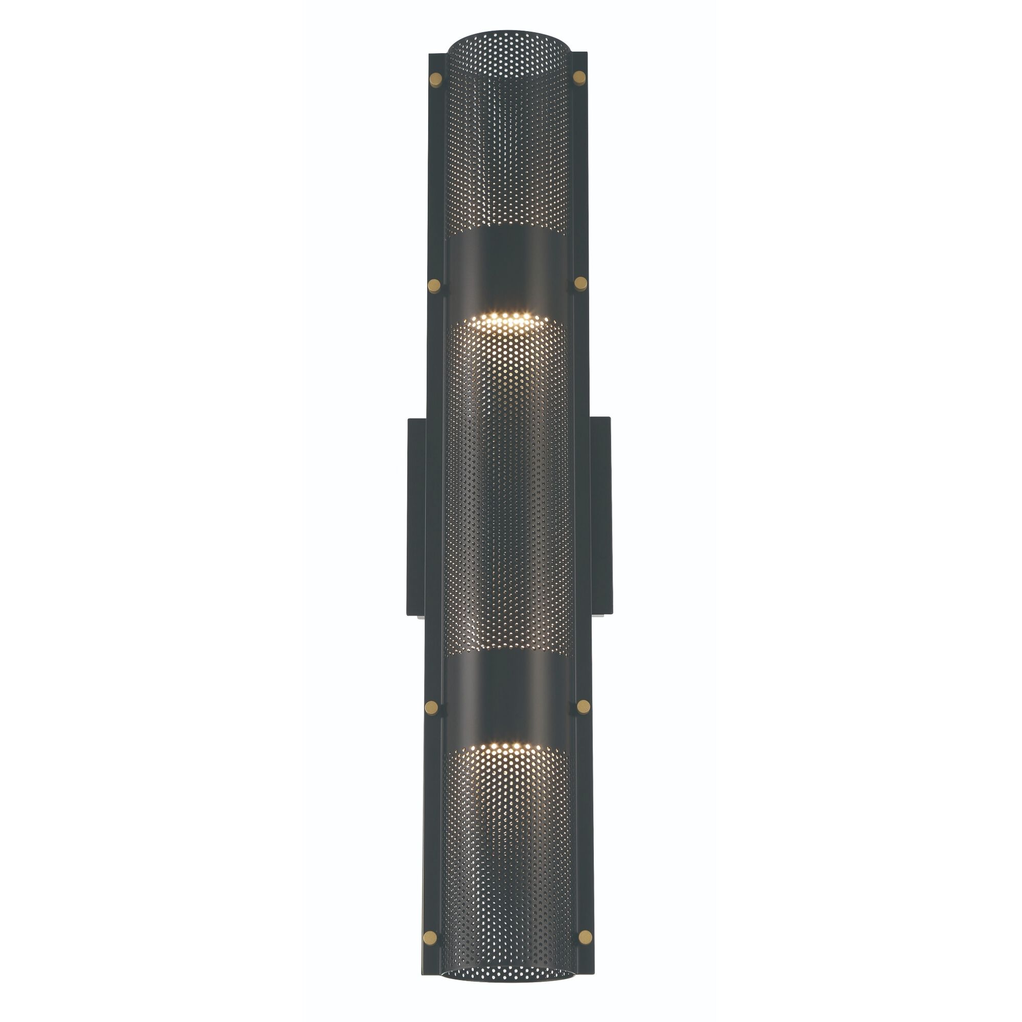 Westcliffe LED 23 inch Gold and Black Outdoor Wall Sconce, Both Indoor/Outdoor