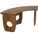 Lobster 71 X 24 inch Dark Walnut Desk