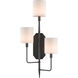 Knowsley 3 Light 14.25 inch Oil Rubbed Bronze Wall Sconce Wall Light, Left