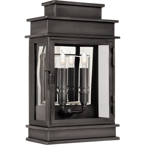 Chapman & Myers Linear Lantern 2 Light 15 inch Bronze Wall Lantern