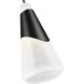 Aimie 1 Light 7 inch Matte Black Pendant Ceiling Light