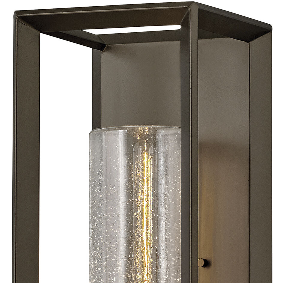 Rhodes Outdoor Wall Mount Lantern in Warm Bronze, Non-LED