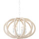 Lewiston 6 Light 24.5 inch White Plaster Chandelier Ceiling Light