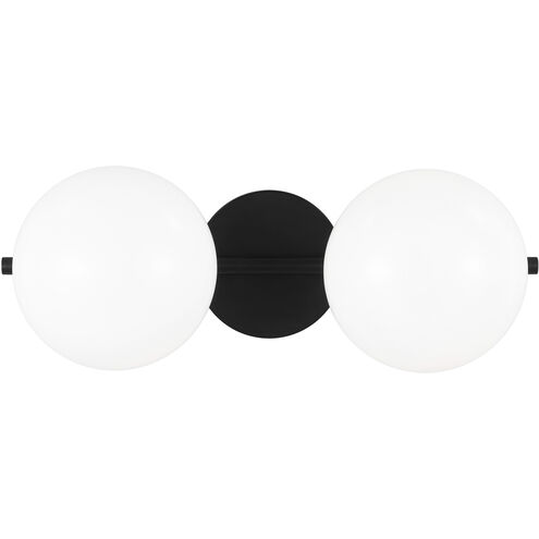 ED Ellen DeGeneres Lune 2 Light 17.88 inch Aged Iron Vanity Light Wall Light