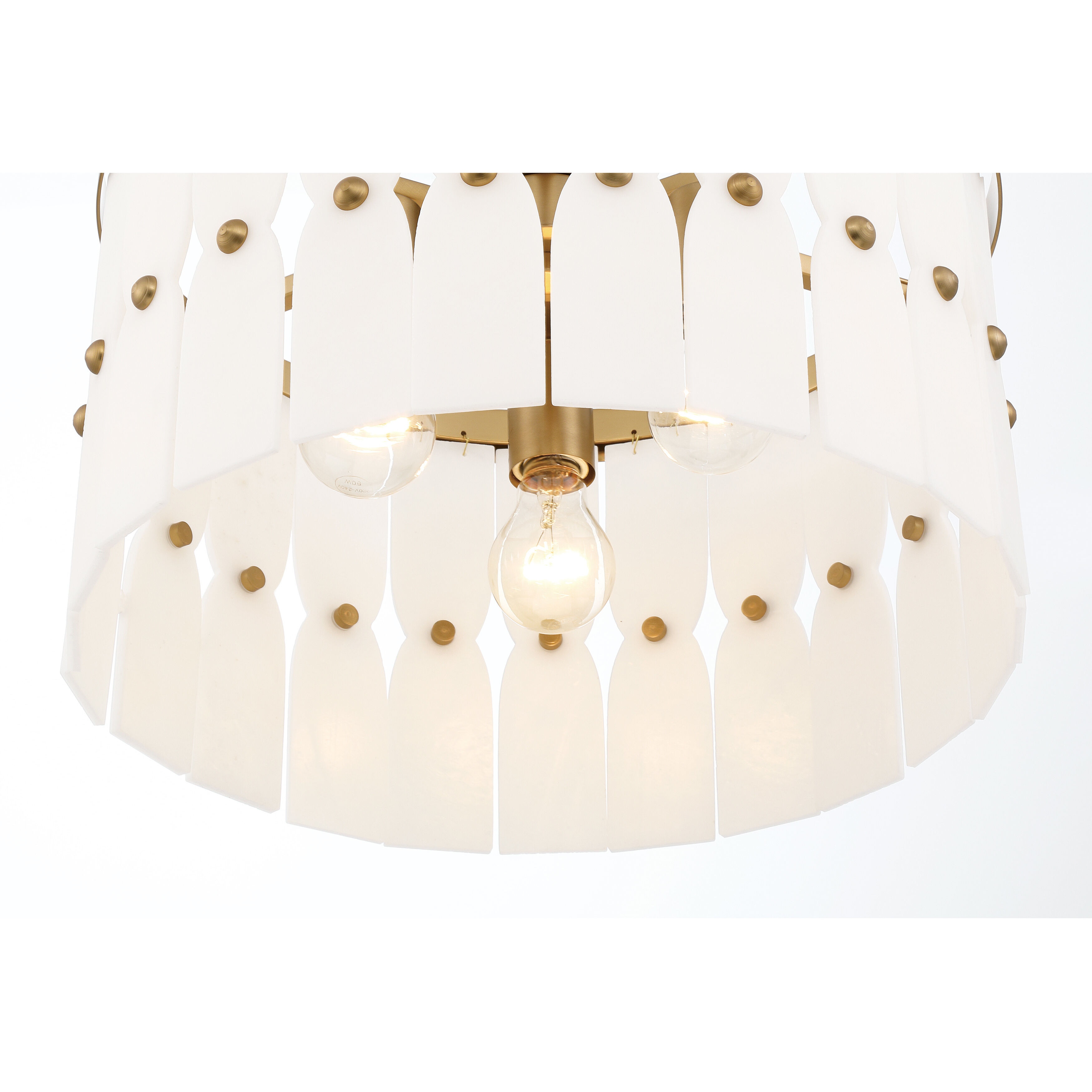 Coronelle 3 Light 16 inch Legacy Brass Convertible Semi-Flush Ceiling Light