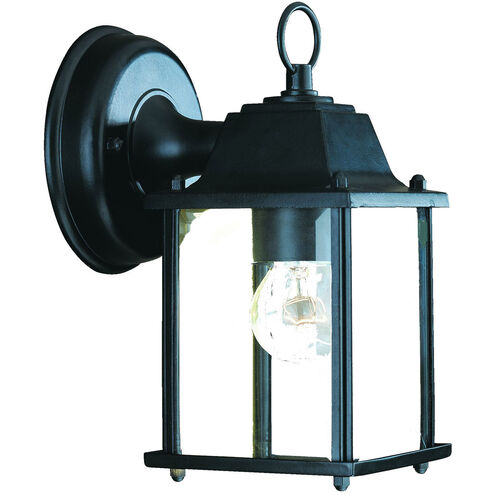 Builder's Choice 1 Light 9 inch Matte Black Exterior Wall Mount
