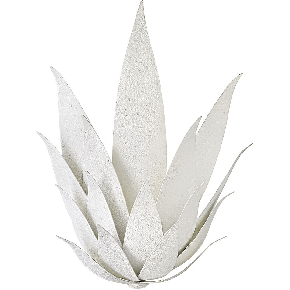 Agave Sconce Wall Light in Textured Plaster