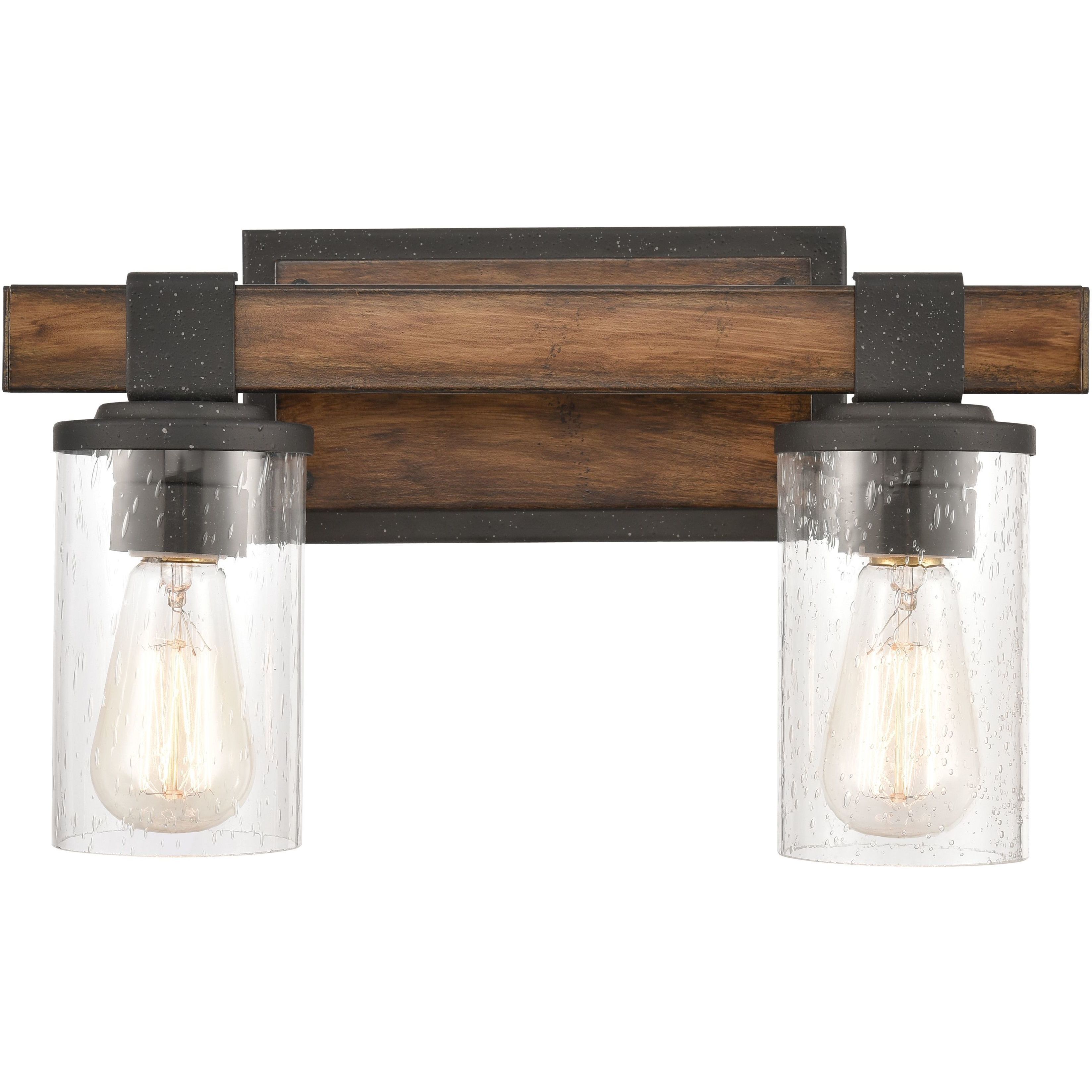 Annenberg 2 Light 15 inch Distressed Black Vanity Light Wall Light