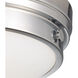 ML 2 Light 13 inch Chrome Flush Mount Ceiling Light