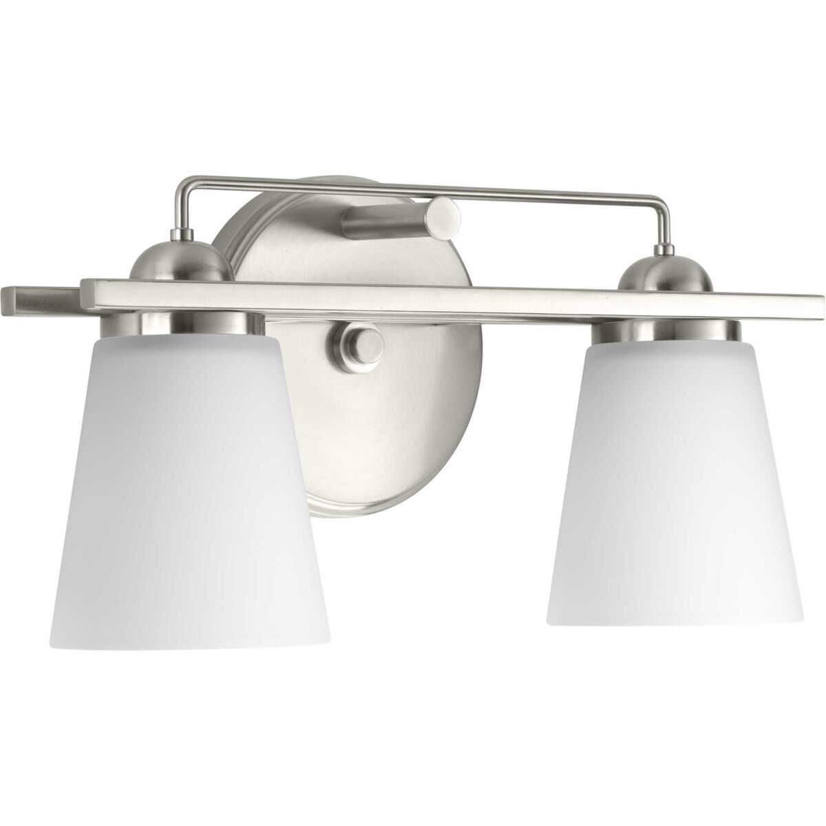 Flight 2 Light 16 inch Brushed Nickel Bath Vanity Wall Light, Design Series