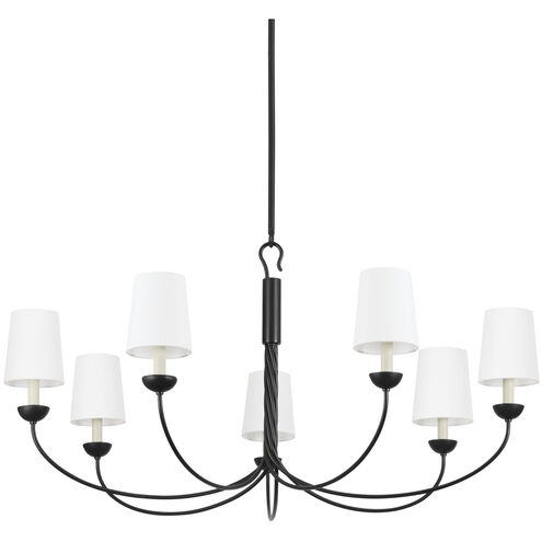 Montpelier 7 Light 48 inch Aged Iron Chandelier Ceiling Light