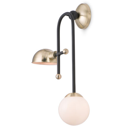 Mingle LED Wall Sconce Wall Light in Bronze/Satin Brass