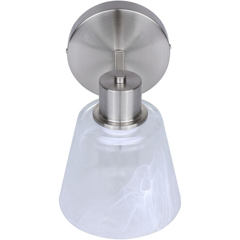Luelle 1 Light 7.88 inch Brushed Nickel Vanity Light Wall Light