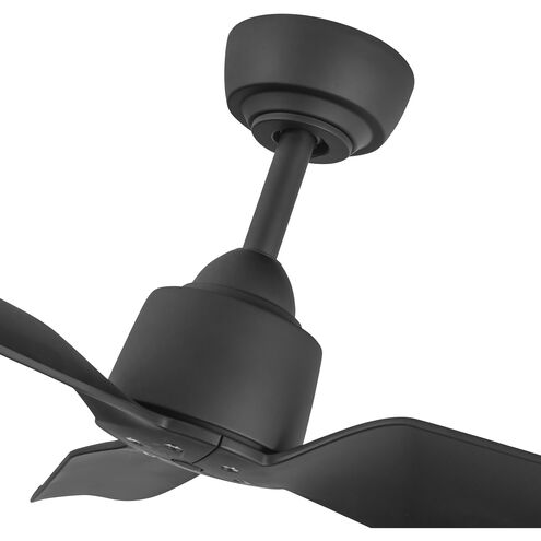 Hugo 52 inch Matte Black Exterior Ceiling Fan