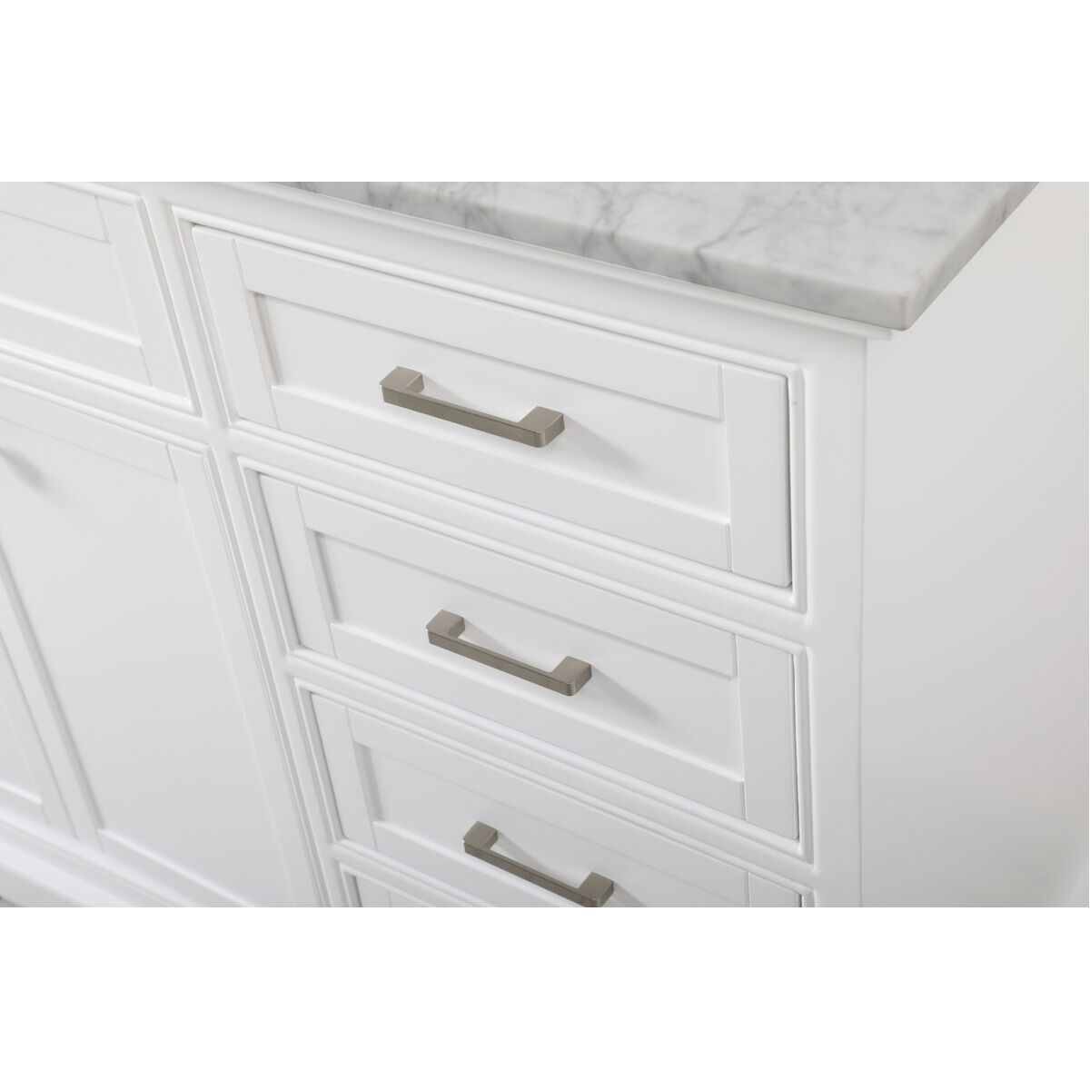 Americana 60 X 22 X 35 inch White Vanity Sink Set