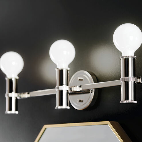 Torche LED 24.25 inch Polished Nickel Bathroom Vanity Light Wall Light