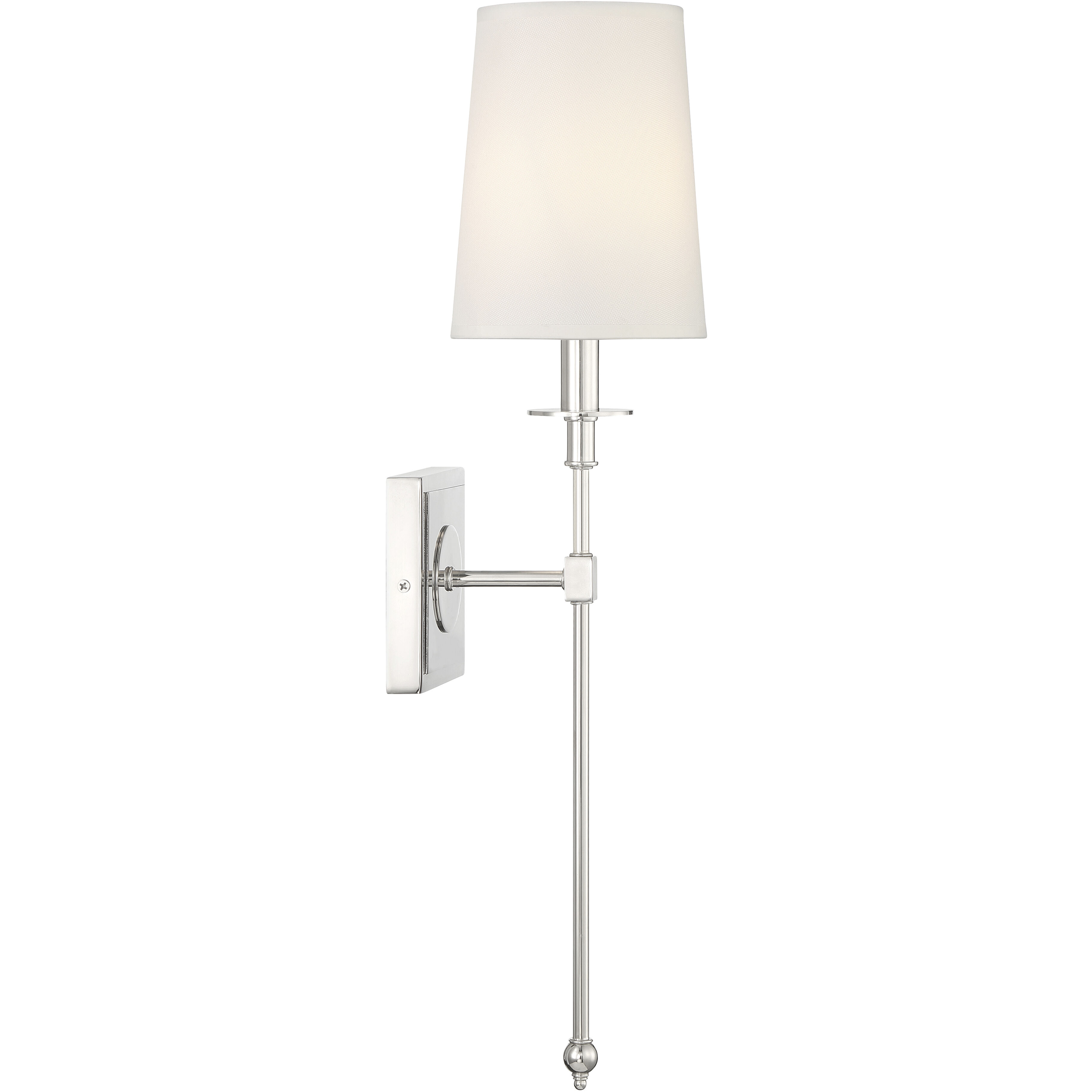 Calera 1 Light Polished Nickel Wall Sconce Wall Light