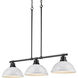 Yep Duncan Island Light Ceiling Light in Matte Black, White