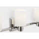 C&M by Chapman & Myers Fairfax 3 Light 24 inch Polished Nickel Bath Vanity Wall Light in Standard
