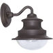 Solar LED 10 inch Brown Outdoor Wall Sconce