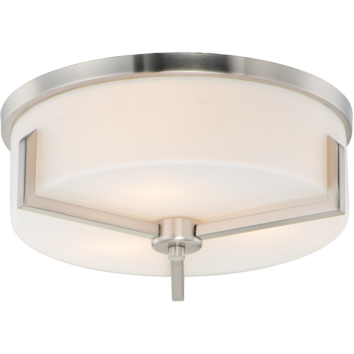 Maxim 21280SWSN Dart 3 Light 14 inch Satin Nickel Flush Mount Ceiling Light