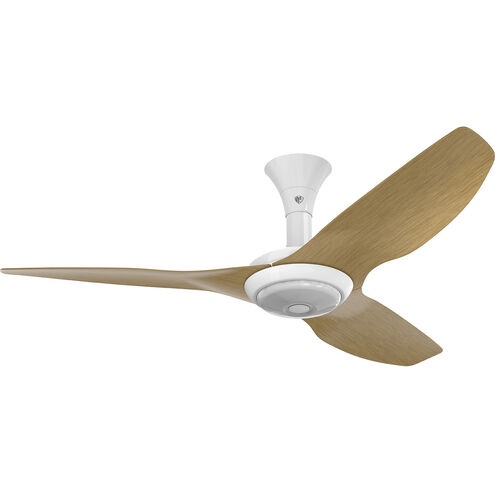 Haiku 52 inch White with Caramel Wood Grain Blades Outdoor Ceiling Fan