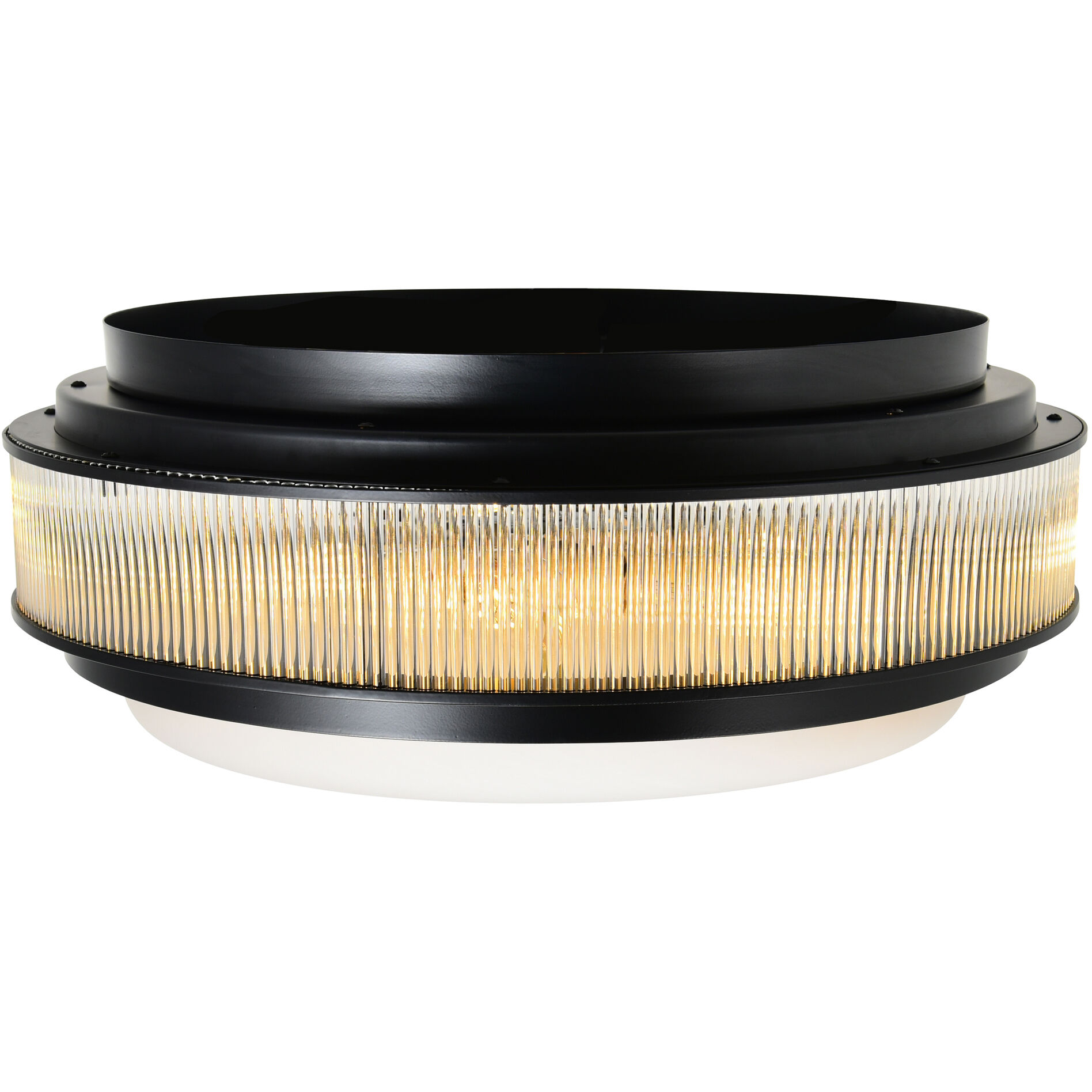 Valdivia 4 Light 18 inch Black Flush Mount Ceiling Light