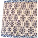 Pembrook Blue and Ivory 18 inch Tapered Lamp Shade, Large