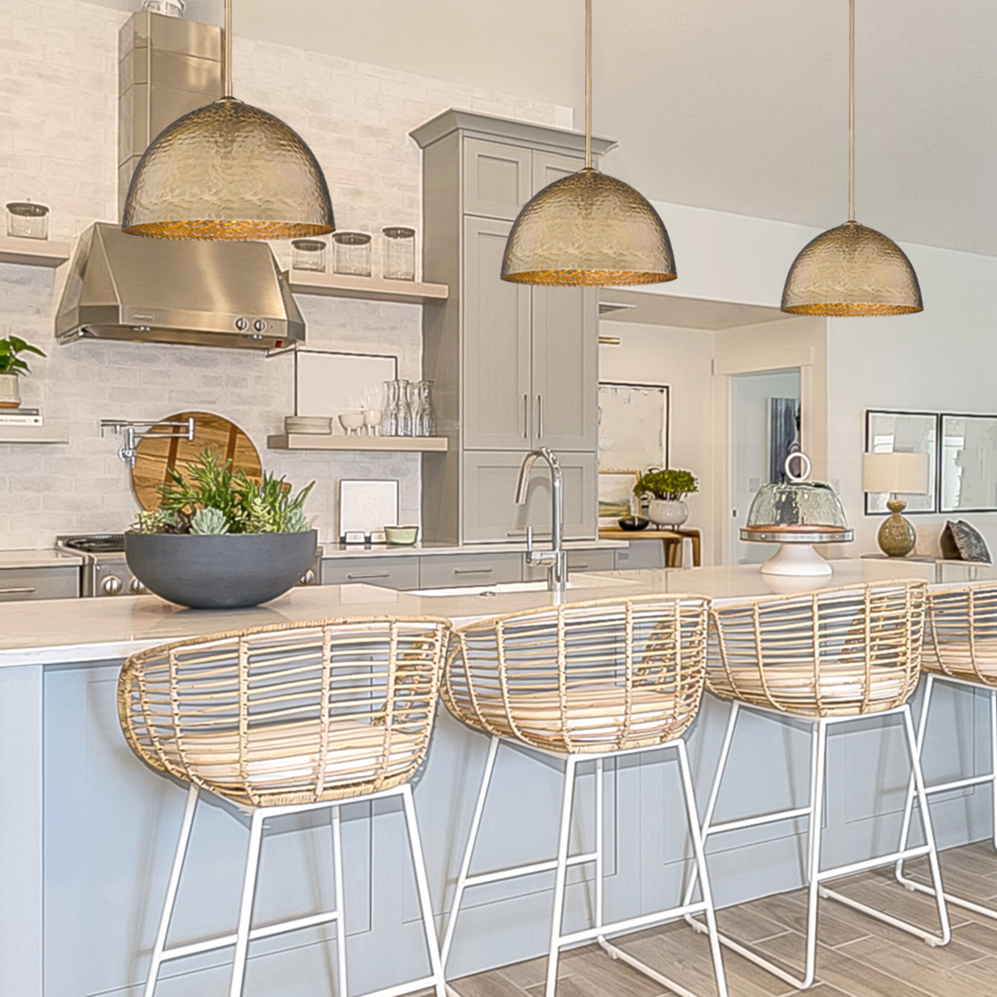 Shepard Pendant Ceiling Light in Modern Brass