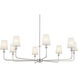 Pallas 8 Light 42.75 inch Polished Nickel Chandelier Ceiling Light