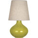 June 30.75 inch 150.00 watt Citron Table Lamp Portable Light in Buff Linen