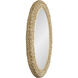 Athena 40.25 X 24.25 inch French Gold with Natural Seagrass Wall Mirror