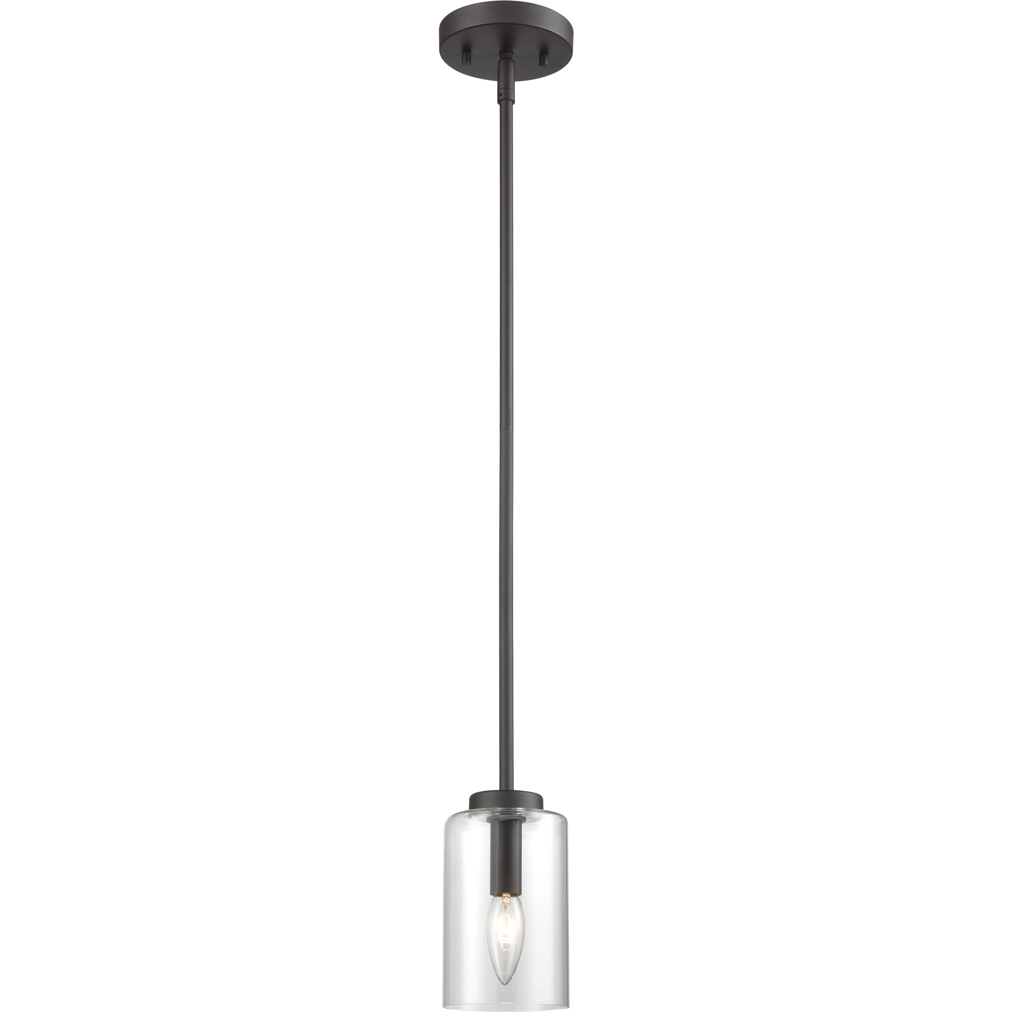 West End 1 Light 4.75 inch Oil Rubbed Bronze Mini Pendant Ceiling Light