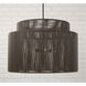 Jasper 4 Light 28.75 inch Umber and Black Outdoor Hanging Lantern