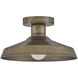 Forge 1 Light 12 inch Burnished Bronze Outdoor Ceiling, Coastal Elements