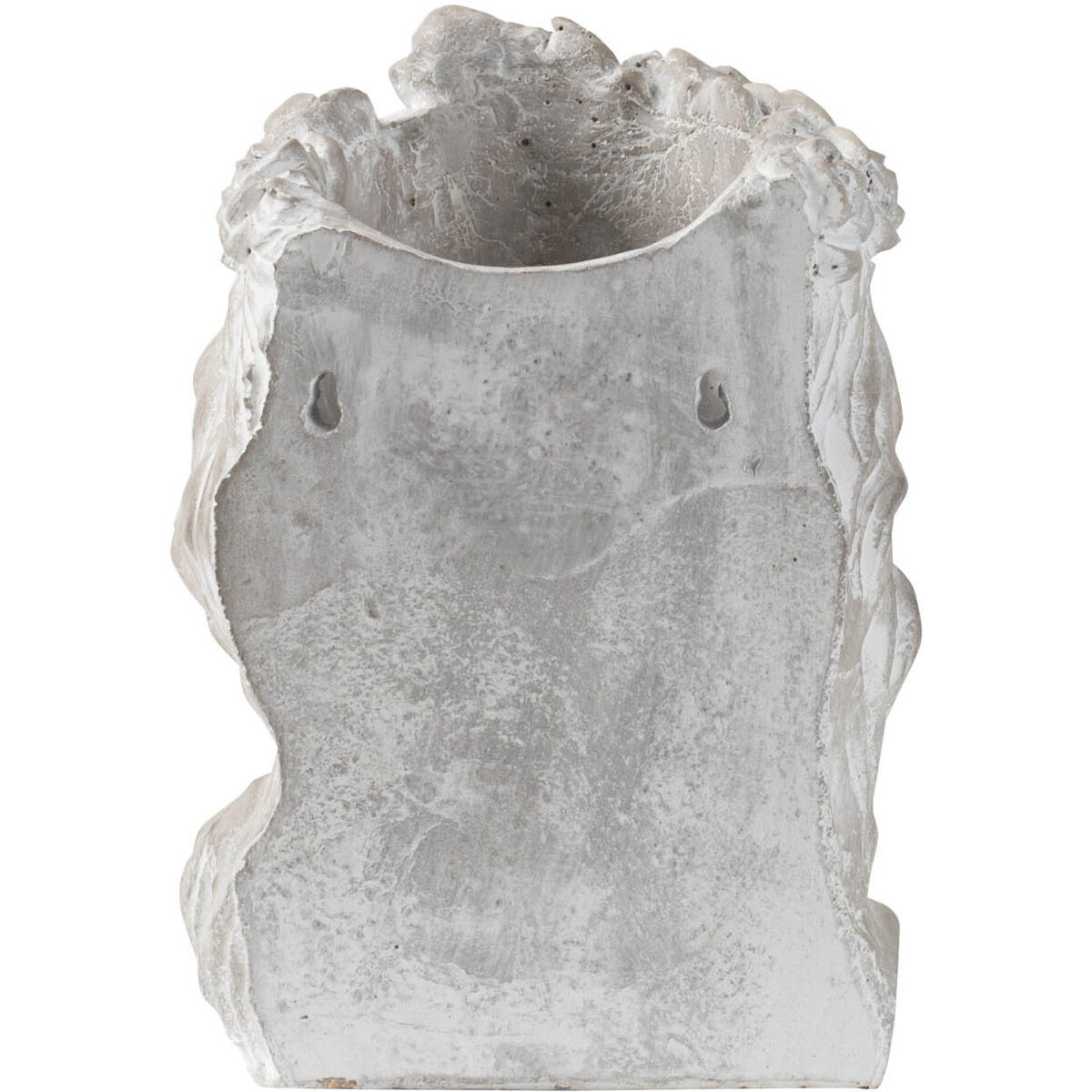 Garden Whitewash Stone Wall Planter