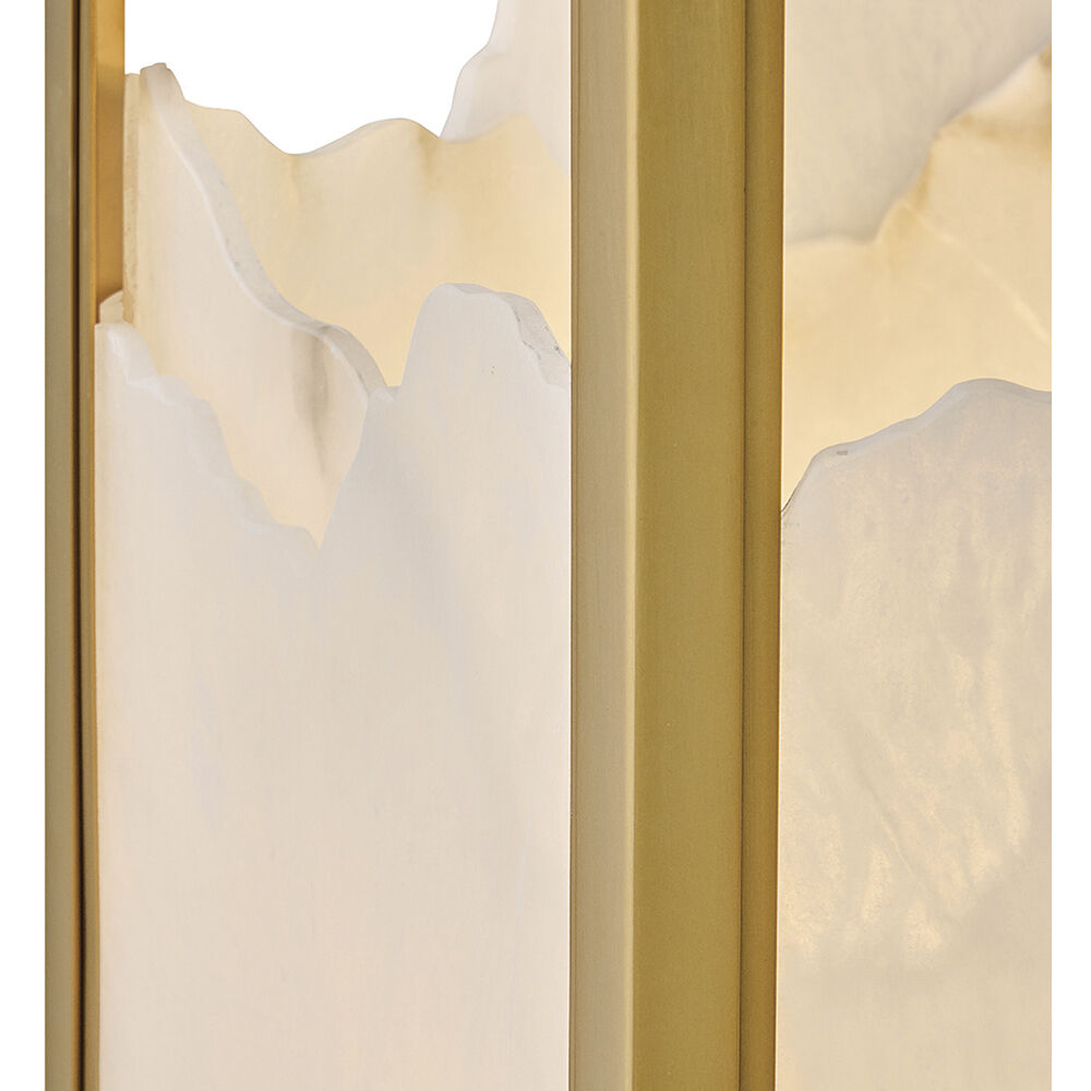 Veleta 4 Light 22 inch Lacquered Brass Chandelier Ceiling Light, Single Tier