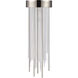 Waterfall 1 Light 5.88 inch Polished Nickel Mini Pendant Ceiling Light