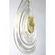 Topknot LED 13.75 inch Coal And Brushed Gold Pendant Ceiling Light