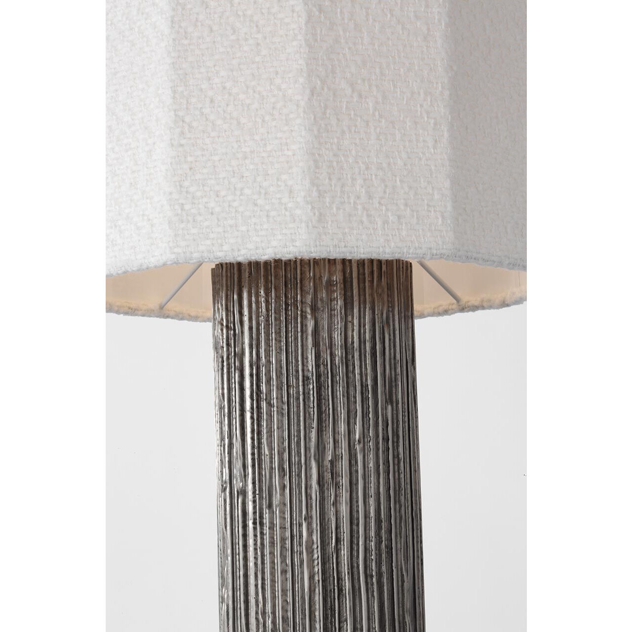 Anne-Marie Barton Fumar 29 inch 15.00 watt Ridged Graphite Table Lamp Portable Light