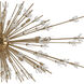 Starburst 31 Light 72 inch Satin Brass Chandelier Ceiling Light