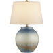 Dawning 23 inch 150 watt Yellow and Blue Table Lamp Portable Light