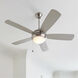 Discus Classic 52 52 inch Brushed Steel with Silver Blades Ceiling Fan