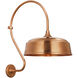 Thomas O'Brien Academy Barn Light LED 27 inch Soft Copper Larrabee Barn Light in 16" Soft Copper Rockhouse Shade