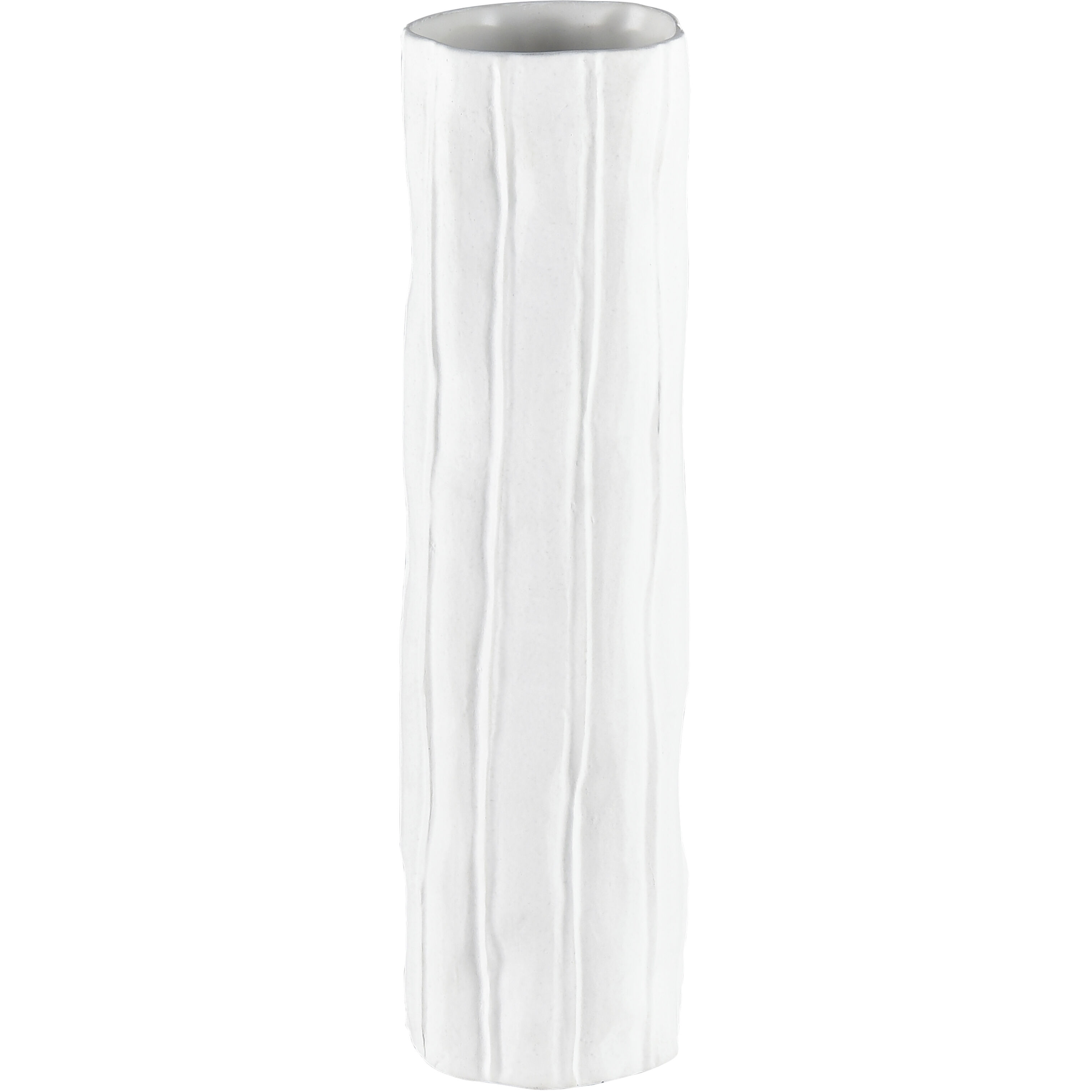 Clark 11.75 X 3.25 inch Vase in Matte White